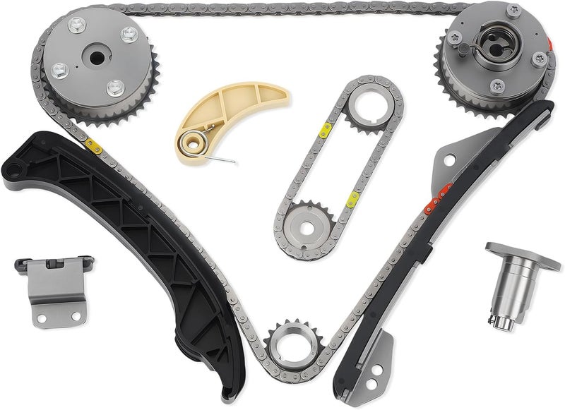 GEARCESS Timing Chain Kit Compatible with Pontiac Vibe 2009-2010 | Fit For Scion XD 2008-2009 2011-2014 | Fit For Toyota Corolla 2009-2015/Matrix 2009-2014/Prius 2011-2015, Replaces# 13050-0T021 13070-0T010 - Image 2